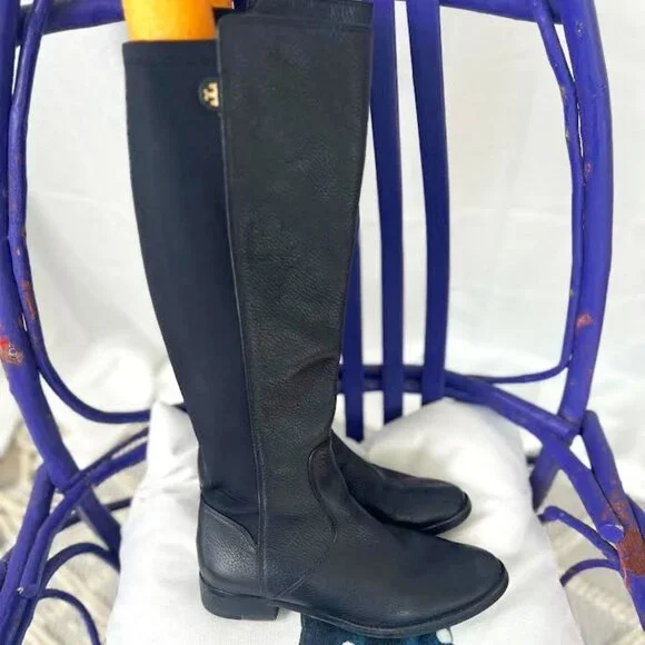 Tory Burch Shoes Tory Burch Selden Riding Boots In Black Size
